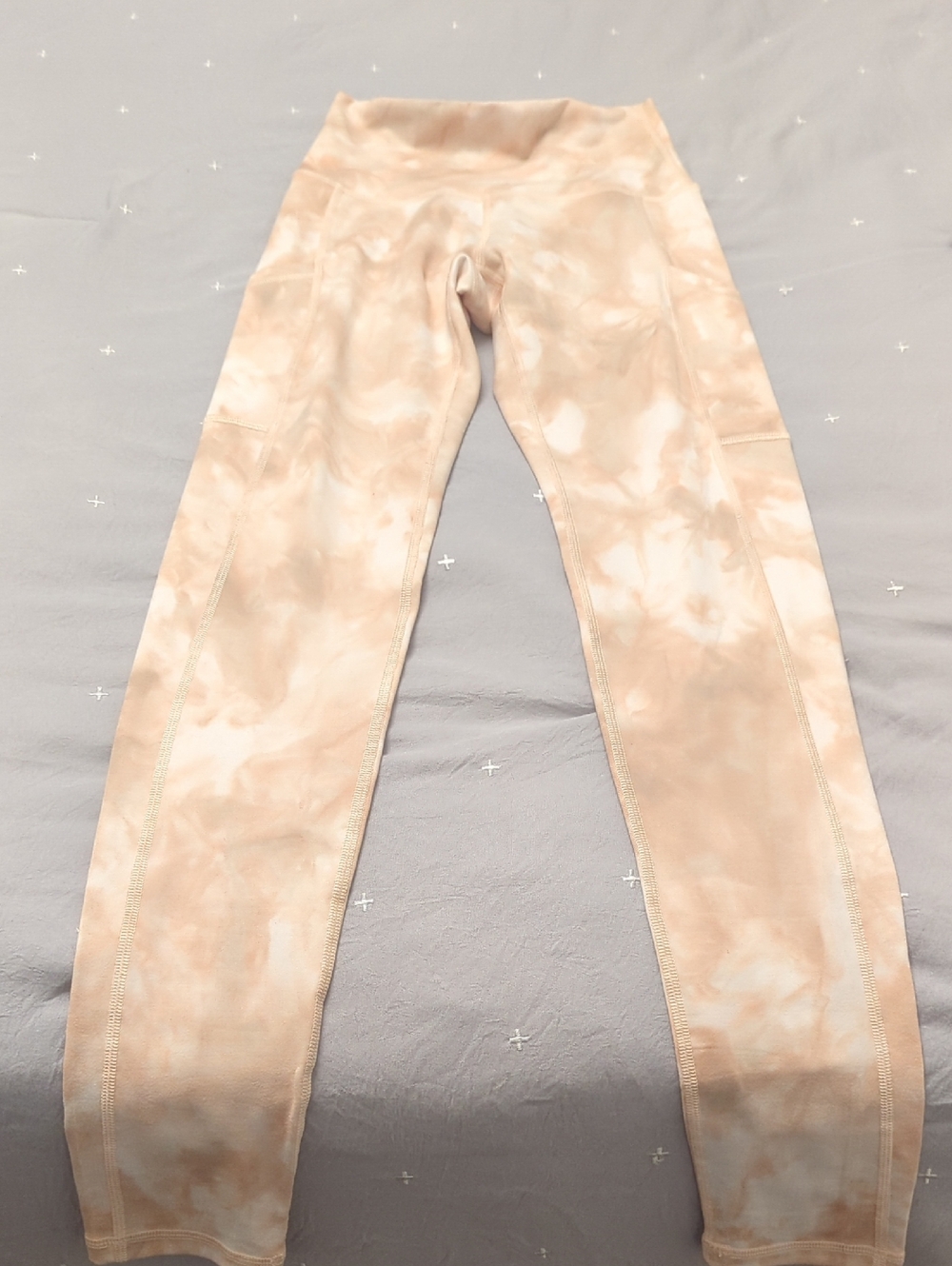 2/$12 Aerie Peach Tie-Dye Leggings